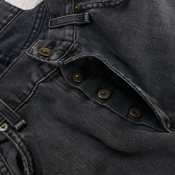 Rag & Bone RB 23X Jay Skinny Worn Rock Distressed Black Slub Jeans Mens Sz 33 - Picture 12 of 15